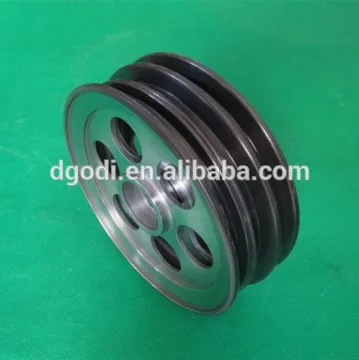 Custom high precision die casting flat groove aluminum wire guide pulley