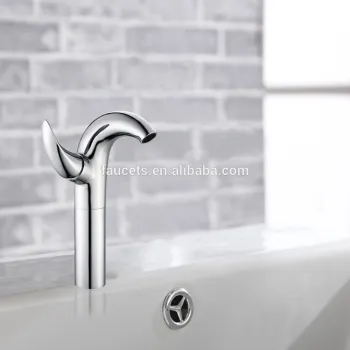 Chrome Finished Single Handle Long Neck Basin Mixer