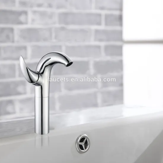 Chrome Finished Single Handle Long Neck Basin Mixer