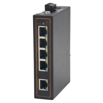 Perindustrian DIN Rail 10/100m 5-Port Switch Ethernet