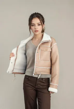 Custom Jackets Women leather and fur Jacket For Women 2024