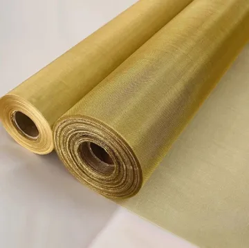 Woven Fabric Brass Wire Mesh Screen for Architectural and Decorative Application
