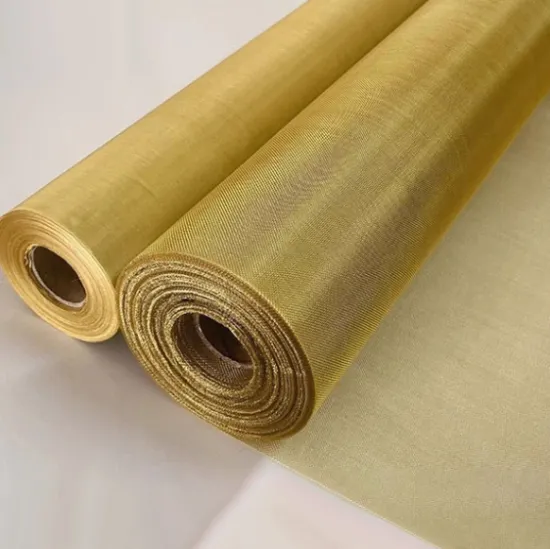 Woven Fabric Brass Wire Mesh Screen for Architectural and Decorative Application