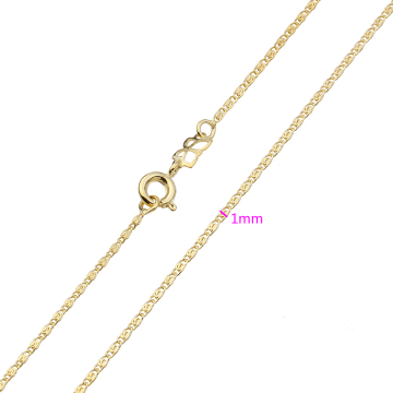 Xuping 14k Gold Color Chainsaw Chain