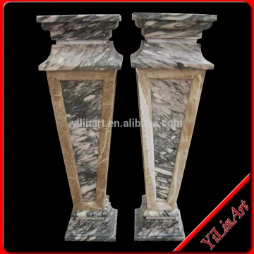 Mixed Color Stone Roman Pillar, Square Pedestal (YL-L231)