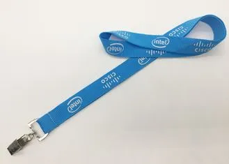 Custom Promotional Cheap Polyester Slogan lanyard