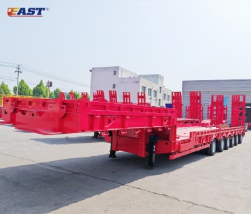 6-Axle Air Suspension Low-Bed Trailer with Steering Axle