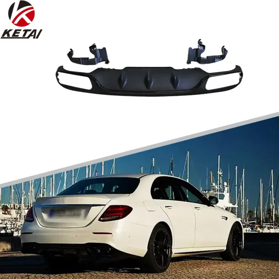 E63 Style Rear Bumper Body Accessories Diffuser for BENZ W213 2017+