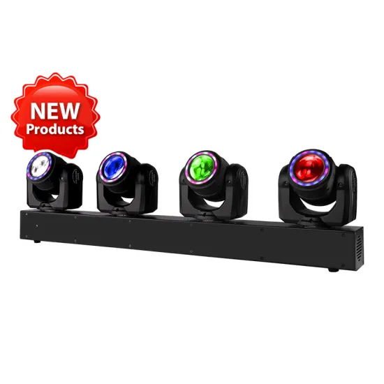 4 Heads 80W LED Beam Moving Head Light with Ring Beam Bar DJ Light
