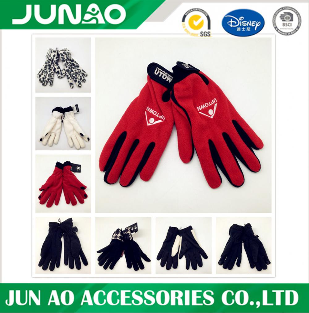 embroidery fleece glove