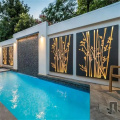 Decorative Corten Steel Pool Fence