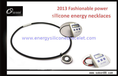 Girls Party Gift Health Energy Germanium Anion Titanium Pendant Titanium Chain Necklace