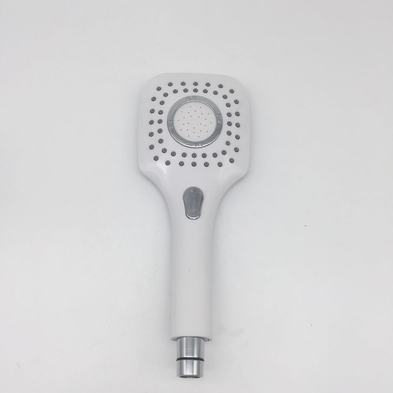 White ABS Plastic Adjustable Touch Shower Head