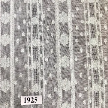Jacquard Fabric With Stripes And Flowers