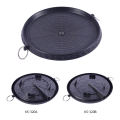 Lapotopoto spiness steel steateppible bbq grill pan