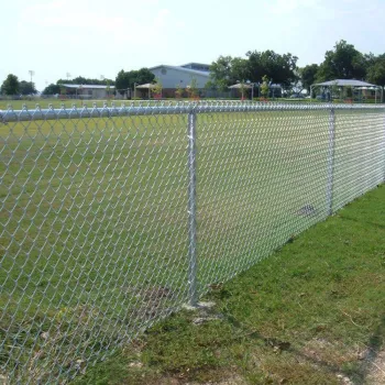 Custom 9 gauge galvanized/pvc coated chain link fence