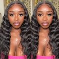 Kwance mai zurfi koda 4x4 hd lace ƙulli toshe wig