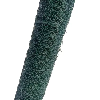PVC Coated Hexagonal Galvanized Wire Mesh for Poultry Farm - 3/8 Inch