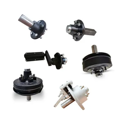 China Manufacturer Utility Trailer Half Axle with Hubs for RV Caravan Stub Axle