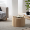 Minimalistische Betonfruchtschale für moderne Häuser