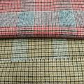 Wolle Double Face Mode Tartan Design Stoff