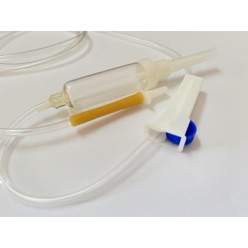 Iv Set With Slip Rubber Tube