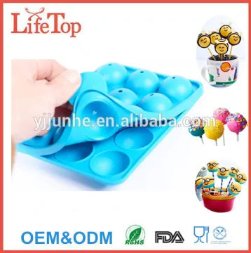 Food Grade 12Cavity Silicone Lollipop Candy Mold