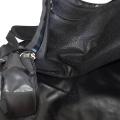 Bolso de lona impermeable de gimnasio negro duradero