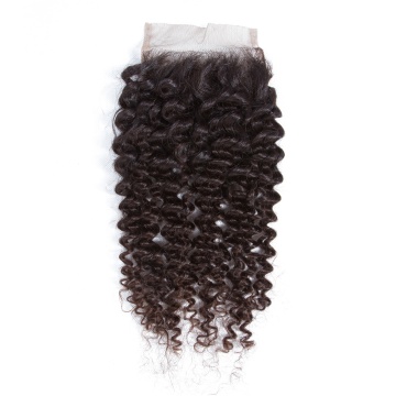 Peruvian Hair  Brazilian Deep Wave Transparent Lace Closure With Highlighted Invisible Closure