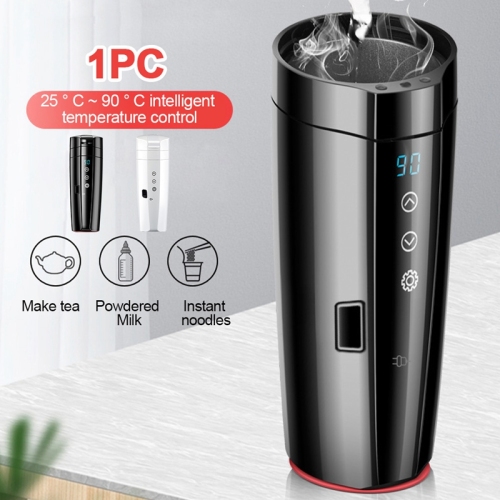 12V 24V 400ML Portable Electric Heating Cup Car Water Kettle Ligent Press Sn Control Digital Display