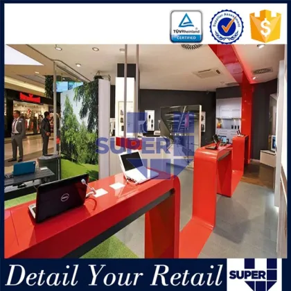 Delicate warmtone shop furniture mobile shop decoration