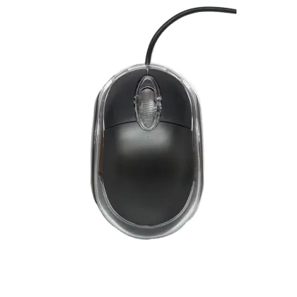 Wholesale Low Price Computer Mouse: Transparent Mini Photoelectric USB Wired Mouse