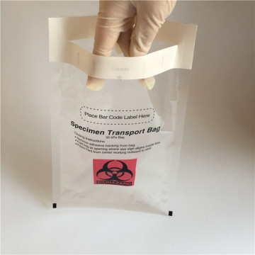 Leakproof Biohazard Specimen Transport Bag with Absorbent Pads - 95KPA Self Adhesive