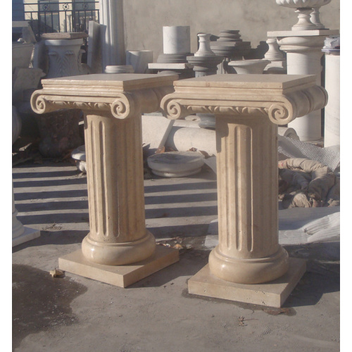 Versatile Fluted Stone Columns for Architectural Design