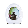 Duroplast Soft Close Toilet Seat in bamboo pattern