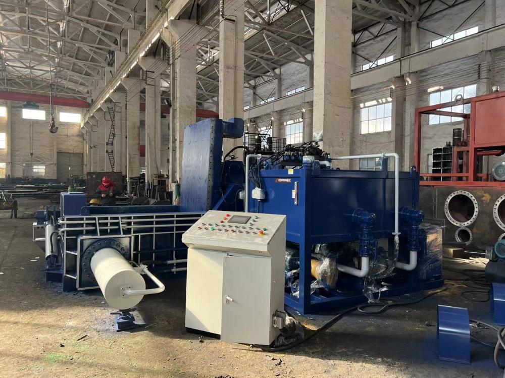 Aluminum Iron Steel Sheets Baler With Octagonal Bale