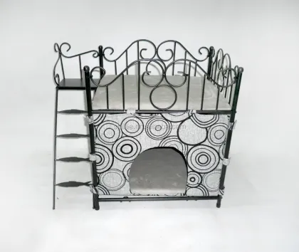Luxury novelty wrought iron pet sofa bed