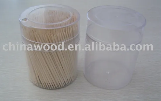wooden toothpick -- 600pcs/PS tube