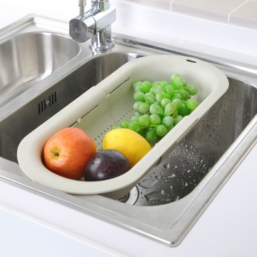 Rack de stockage de drain extensible pour les éviers de cuisine: organisateur, liquide de nettoyage, porte-éponge et stockage de légumes