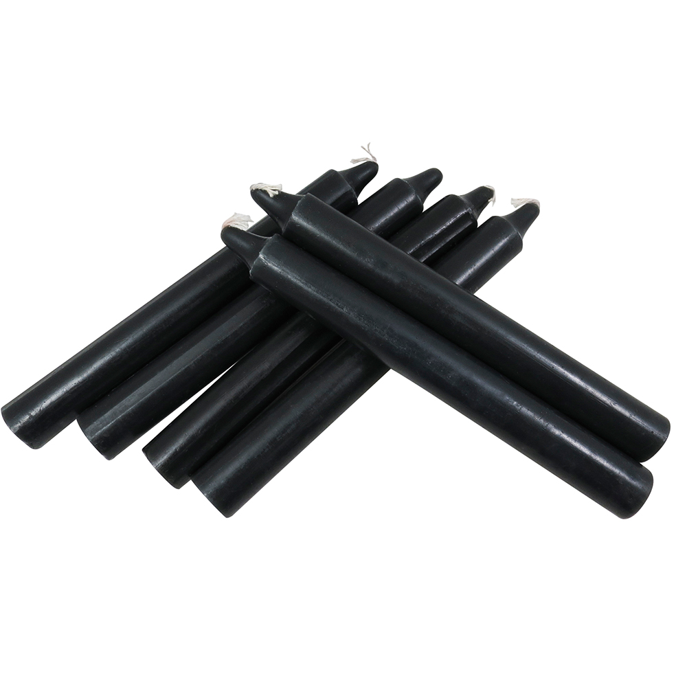 black taper candles 