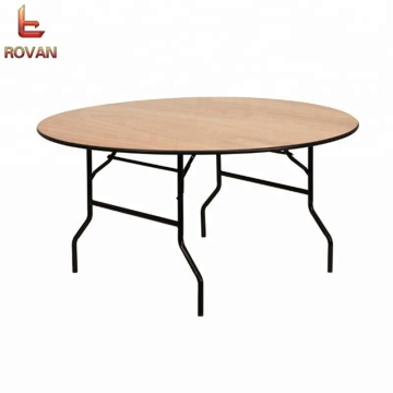 Hotel Fireproof Round Banquet Folding Legs Tables - 48'', 60'', 72'' Diameter