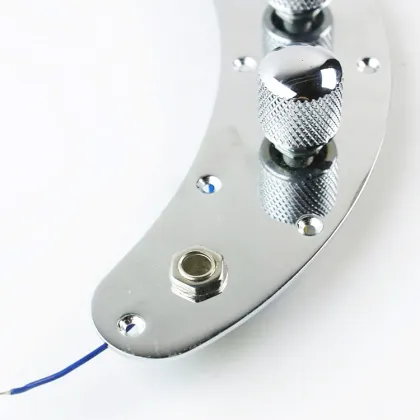 Chrome Pre-Wired Loaded Switch Control Plate for Music Man Bass Guitar