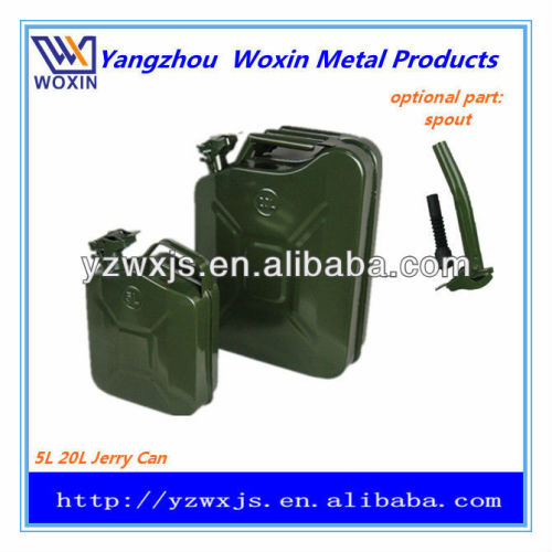 5L NATO MILITARY-STYLE JERRY CAN Army green, Steel sheet