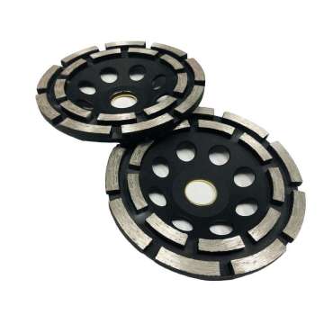 OUDO Customized 4.5" Double Height Diamond Turbo Grinding Cup Wheel for Granite and Cured Concrete