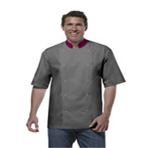 Chef Jacket Short Sleeve with Snap Button Closer