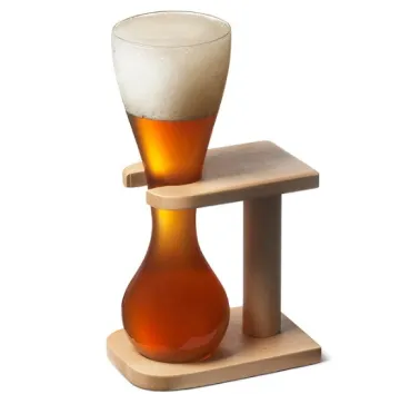 Beer Glass Quarter Yard Of Ale With Stand