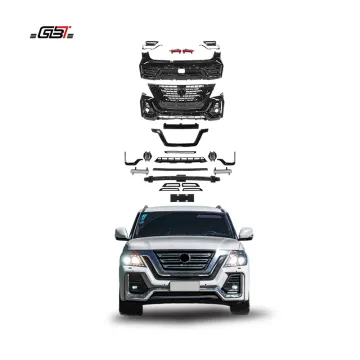 GBT Popular Patrol Y62 Exterior Conversion Kit: Bumper, Grille, and Light Upgrade for 2010-2019 Nissan Patrol Y62 Accessories