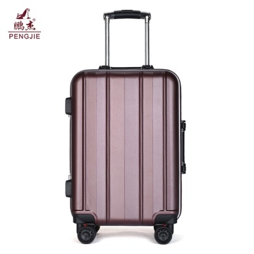 3 stks abs + pc aluminium trolley bagage set