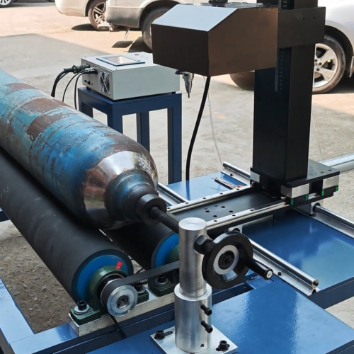 Máquina de marcação automática de marca de ponto rotativa móvel