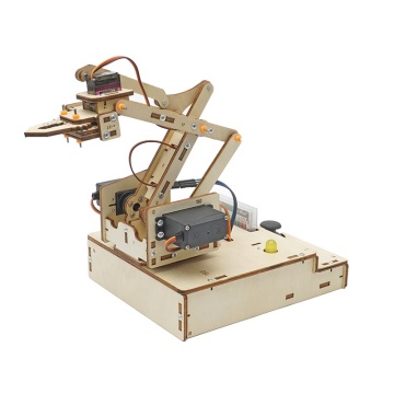 Kids Science: DIY Intelligent Robot Arm Toy for Physics Education with Plywood Kit